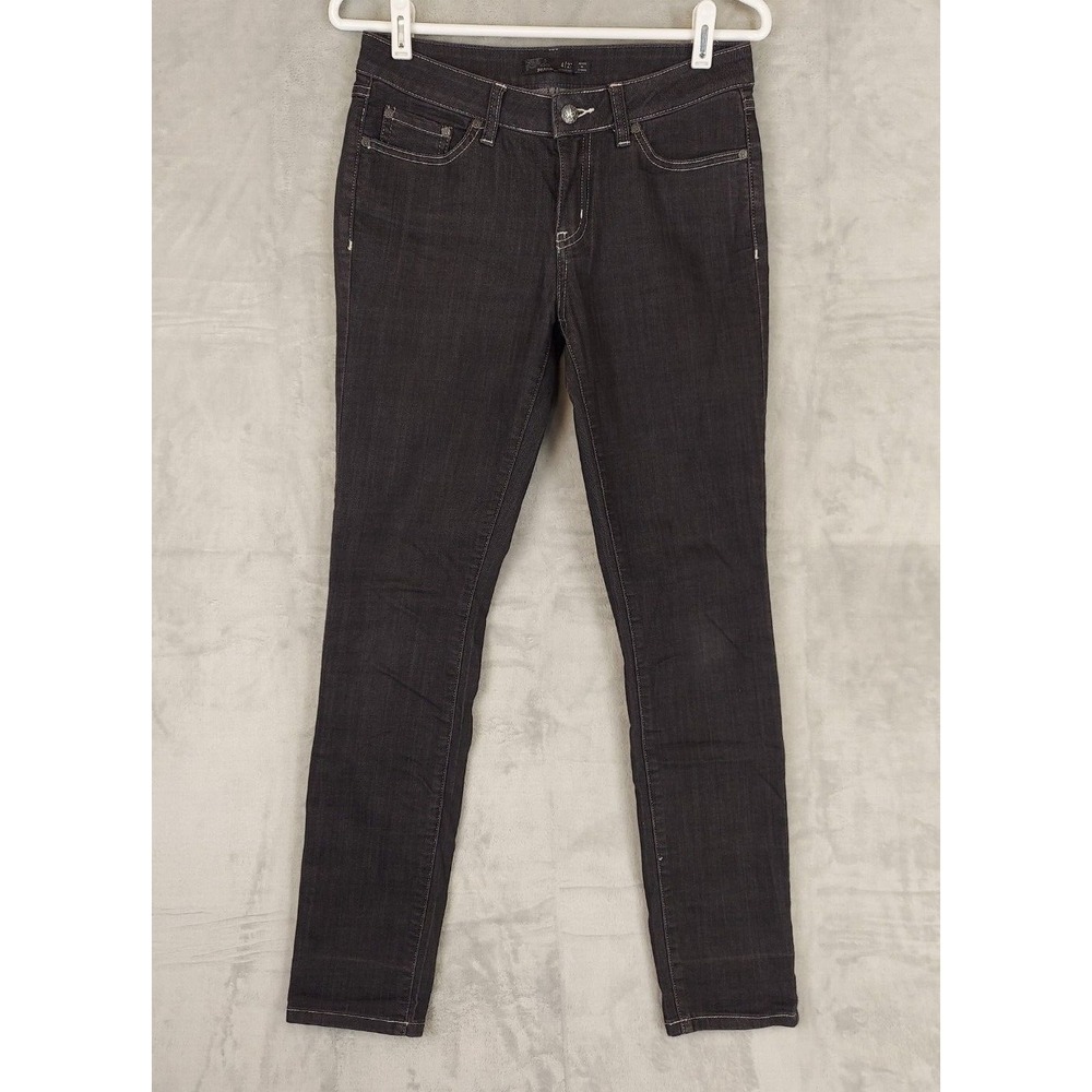 PrAna Womens Size 4 27 Faded Black Dark Wash‎ Denim Skinny Stretch Jeans
